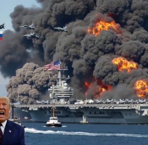 BREAKING: Shocking reports are circulating that a Russian Su-57 stealth fighter pilot has allegedly carried out a devastating strike on a U.S. aircraft carrier reportedly transporting more than 700 ta