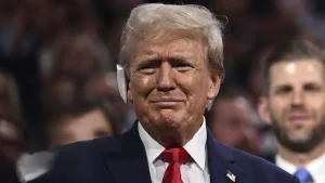 Donald Trump with tears in his eyes make the sad announcement… See more