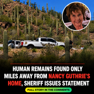 Human Remains Found Only Miles Away From Nancy Guthrie’s Home, Sheriff Issues Statement