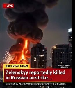 BREAKING NEWS!! ZELENSKYY REPORTEDLY K!LLED IN RUSSIAN AIRSTRIKE
