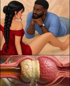 The separation between a women’s legs mean that she is …….See More